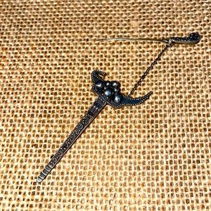 Vintage sword brooch